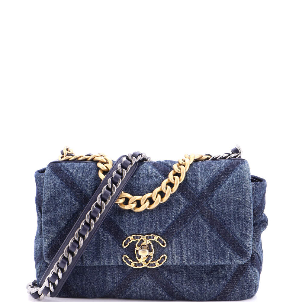 Chanel Medium 19 Flap Bag Quilted Denim